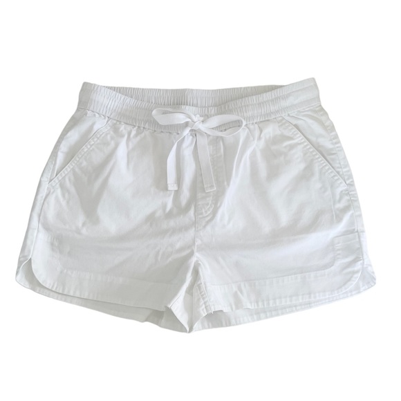 J. Crew Pants - J. Crew White Drawstring Elastic Waist Casual Dress Shorts Women’s XS